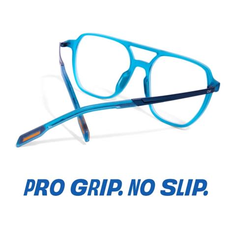Buy Blue Gold Blue Full Rim Rectangle Lenskart Air Fusion LA E16164-C2 ...