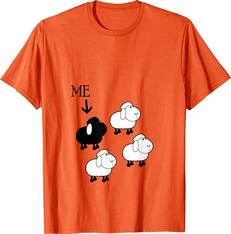 Black Sheep of The Family Softstyle Unisex T-Shirt,Orange Color,Size ...