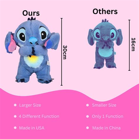 DISNEY STITCH BREATHING TEDDY – TINYYTREASURE.IN