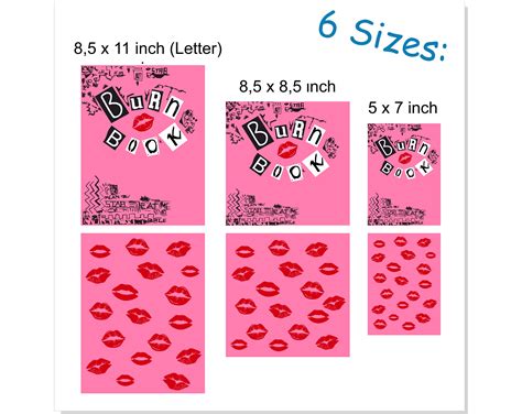 Editable Burn Book Canva Template | Burn Book Custom, Burn Book Cover ...