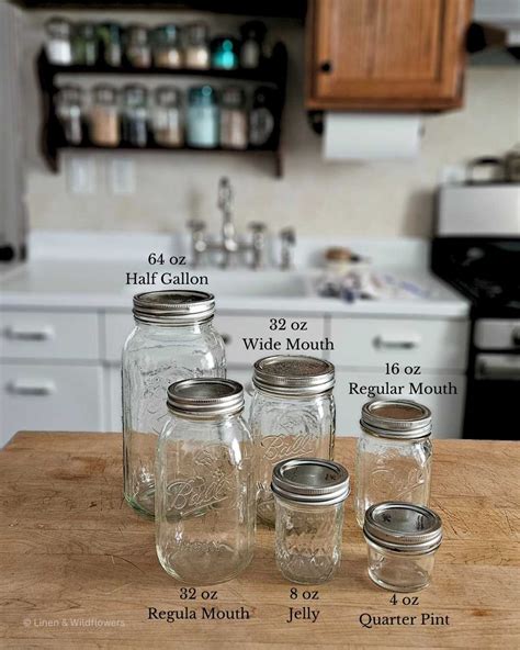 A Guide for How to Choose the Right Size Mason Jar · Linen & Wildflowers