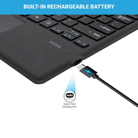 TECPHILE 1089A-C-Wireless Magnetic Keyboard For Surface Pro 3,4,5,6,7 ...