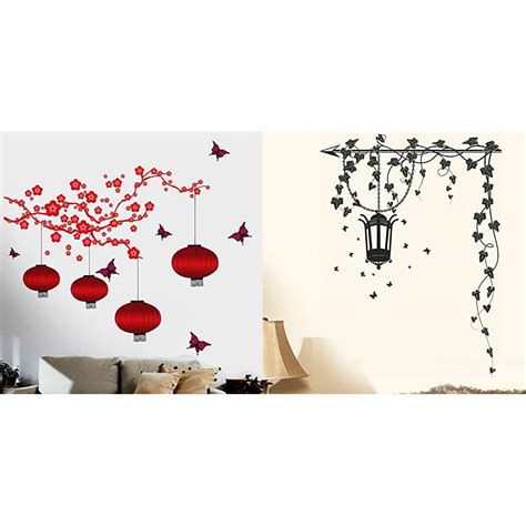 Decals Design 'Chinese Lamps in Double Sheet' Wall Sticker (90 cm x 60 ...