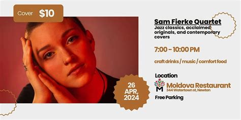 Sam Fierke Quartet - Jazz classics and acclaimed originals, Moldova ...