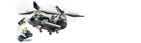 LEGO 76162 Super Heroes Marvel Widow's Helicopter Chase Building Set ...