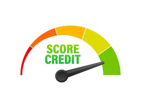 Credit score scale showing good value. Vector illustration 29921698 ...
