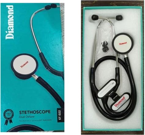 Diamond ST022 Dual Stethoscope (Deluxe) (Black) : Amazon.in: Industrial ...