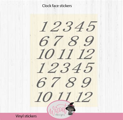 Image result for Clock Numbers Stickers