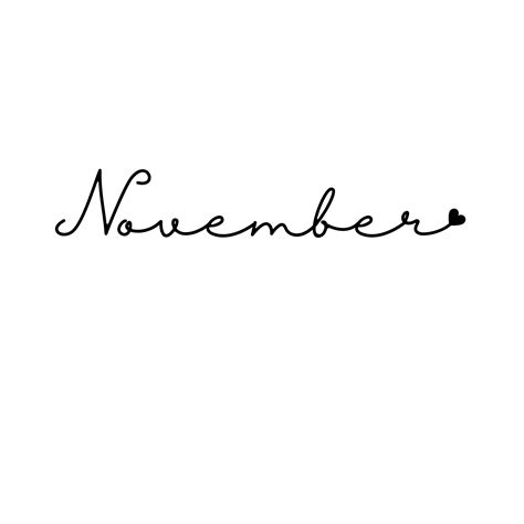 November PNG, Months, Birthday Month PNG, Clipart PNG, Best Seller ...