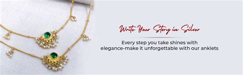 Shop 92.5 Pure Silver Anklets Online – Unniyarcha
