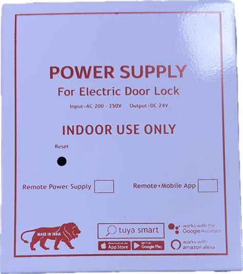 Power Supply -WiFi for SAMRT Door Lock with 4 Remote : Amazon.in ...