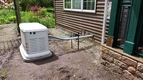 Image result for Generac Generator Gas Line Installation