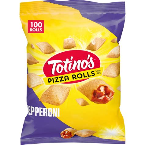 Totino's Cheesy Pepperoni Pizza Rolls, Quick and Easy Frozen Snacks, 48 ...