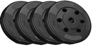Aurion 8 kg 8 kg Vinyl Weight Plates Set for Weight Lifting Dumbbell ...
