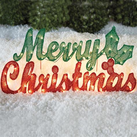 Outdoor Christmas Light Signs