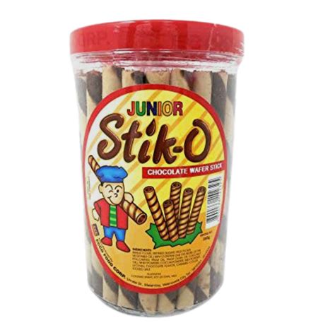 Stik-O Junior Chocolate Wafer 380g – Filipino Wafer Stick Snack | Pinoy ...
