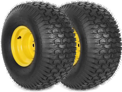 (2-Pack) 20x8.00-8 Rear Tire and Wheel Assemblies - 4 Ply Tubeless Tire ...