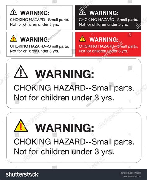 2 Warning choking harzard 图片、库存照片和矢量图 | Shutterstock