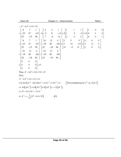 NCERT Class 12 Maths Chapter 4 Exercise 4.5 Solutions - Determinants