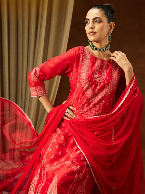 Red Kurta set
