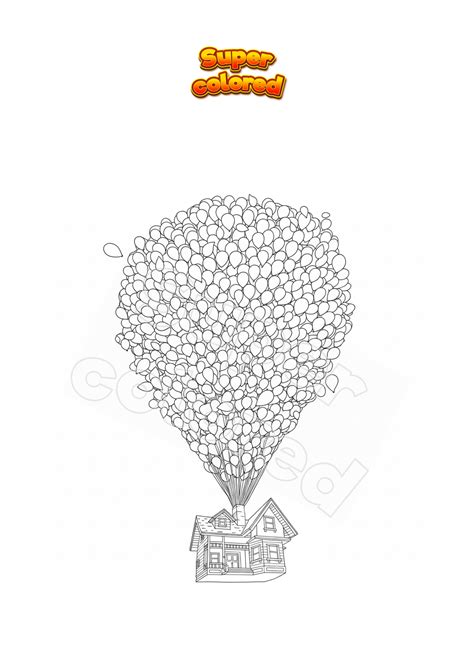 Coloring page Ellie and Carl old men UP