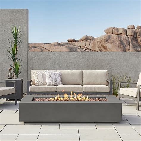 Real Flame 65000 -BTU Weathered Slate Steel Liquid propane Outdoor ...
