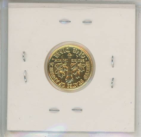 US 1989D Gold Plated Dime - Schmalz Auctions