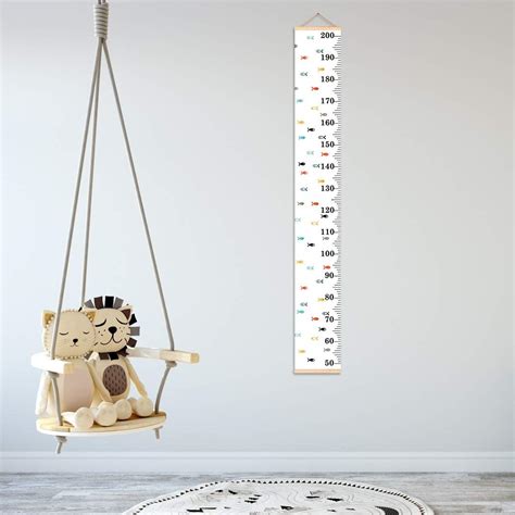 Ancoree Hanging Baby Growth Chart Wall Ruler Roll-up Height India | Ubuy