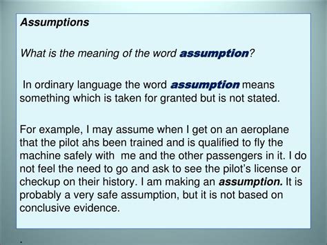 Assumptions Explained 的图像结果