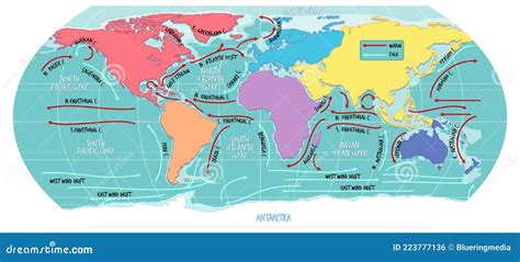 Cold Ocean Current World Map 的图像结果