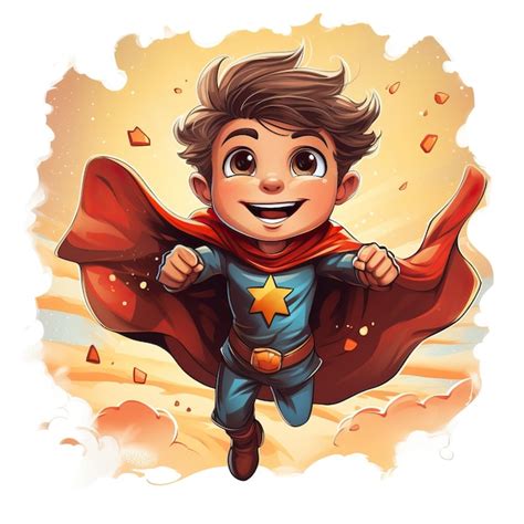 Superhero child illustration | Premium AI-generated image