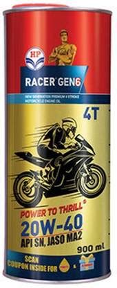 HP RACER GEN6 20W-40 TIN CAN RACER GEN6 20W-40 900ML TIN PACK SUTABLE ...