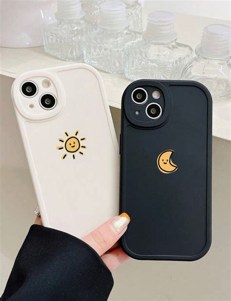Sun and Moon Single Graphic Phone Case, Matching Phone Case, Cute ...