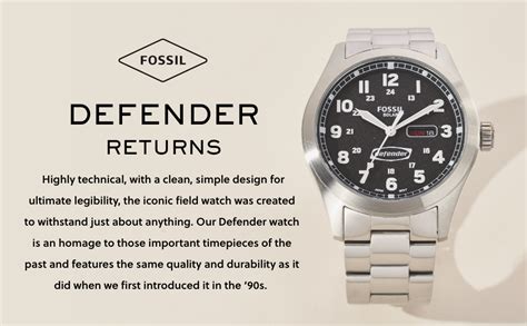 Buy Fossil Defender Analog Black Dial Men's Watch-FS5978 at Amazon.in