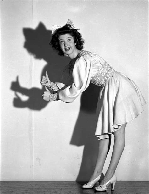 Peggy Ryan Bending Over with Thumbs Up wearing Lace Dress Photo Print ...