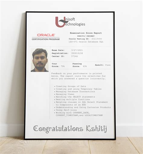 Image result for Oracle SQL Certification 1Z0 071