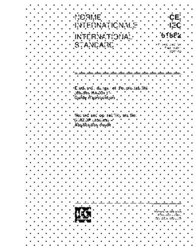 IEC 61882 Ed. 1.0 b:2001, Hazard and operability studies (HAZOP studies ...