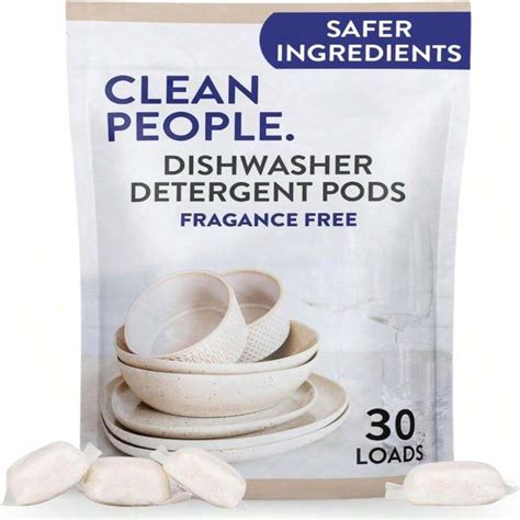 The Clean People Dishwasher Pods - Cuts Grease & Rinses Sparkling Clean ...