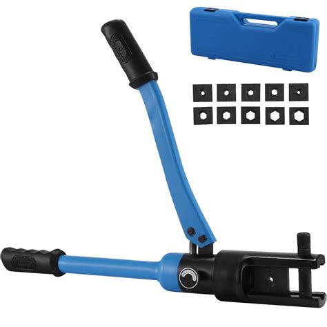 VEVOR Hydraulic Wire Crimper - 12 US Ton 10 Dies - 6 India | Ubuy
