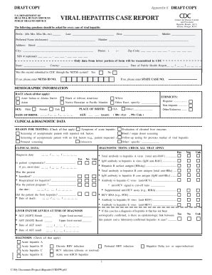 Fillable Online cdc Viral Hepatitis Case Report - Centers for Disease ...