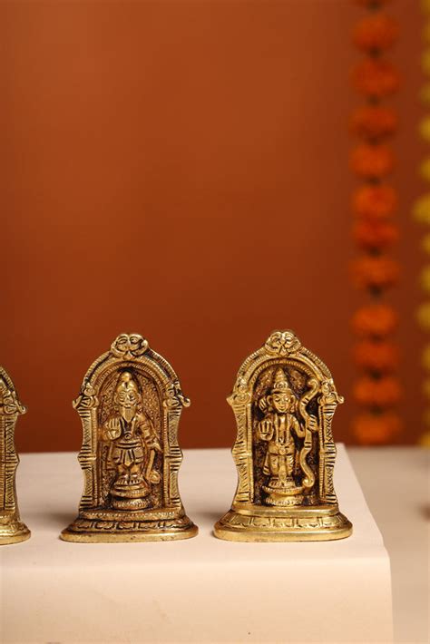 Brass Dashavatara /Vishnu Avatars Statue Set (3 Inch) – Vedansh Craft