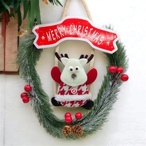 Buy Ascension Christmas Wreaths for Front Door Decoration Entrance ...
