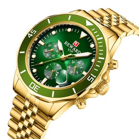 OVERFLY REWARD Gold Analog Chronograph Luxury Watch For Men ...