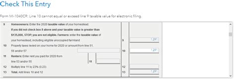 What value do I enter for: Property Tax Information Worksheet: Line 2f ...