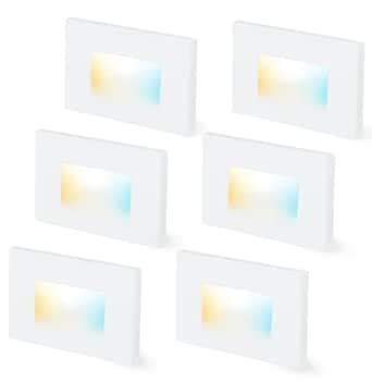 Buy Cloudy Bay Dimmable Upgraded 3 Color 120V LED Indoor Outdoor Step ...