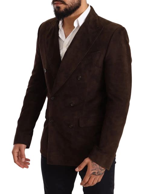 Sasta Formal Brown Suede Leather Blazer Suit Jacket Men 100% Pure Orig ...