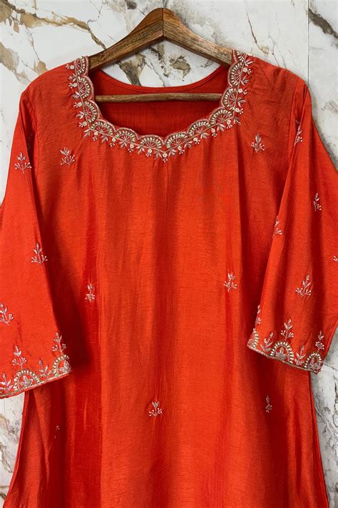 “Luxe – Premium Dola Silk A-Line Kurta Set – Libaas king