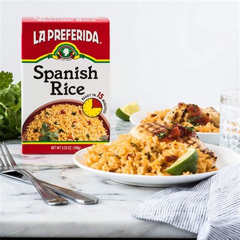 La Preferida Spanish Rice Box - 5.25 oz (Pack of 3) | Authentic Flavor ...