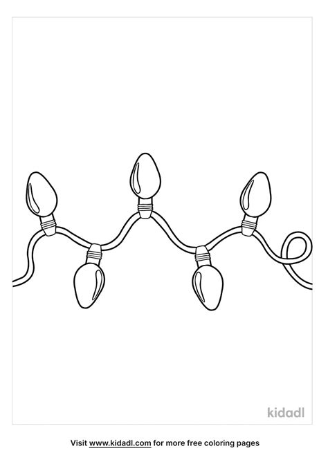 Christmas Light Coloring Pages