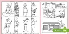 Police Colouring Pages (teacher made)